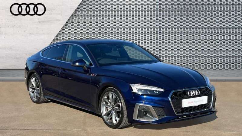 Blue Used 2022 Audi A5 Sportback S-Line Hatchback | £28,100 (Fair price) - Image 1/4