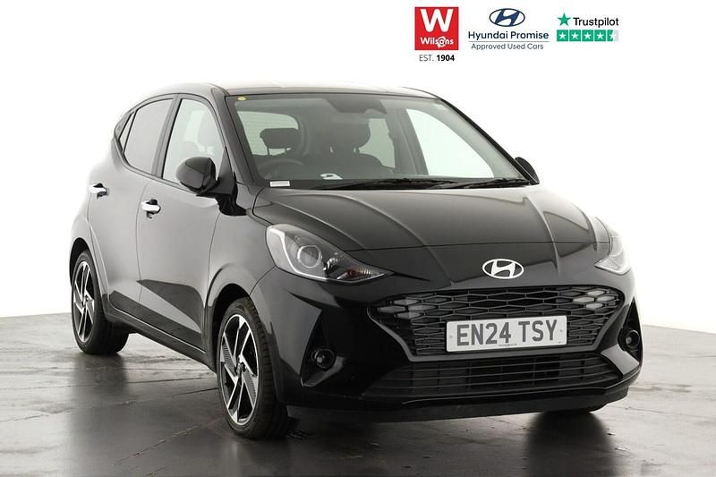 Black Used 2024 Hyundai i10 Premium Hatchback | £15,399 (Fair price) - Image 1/3