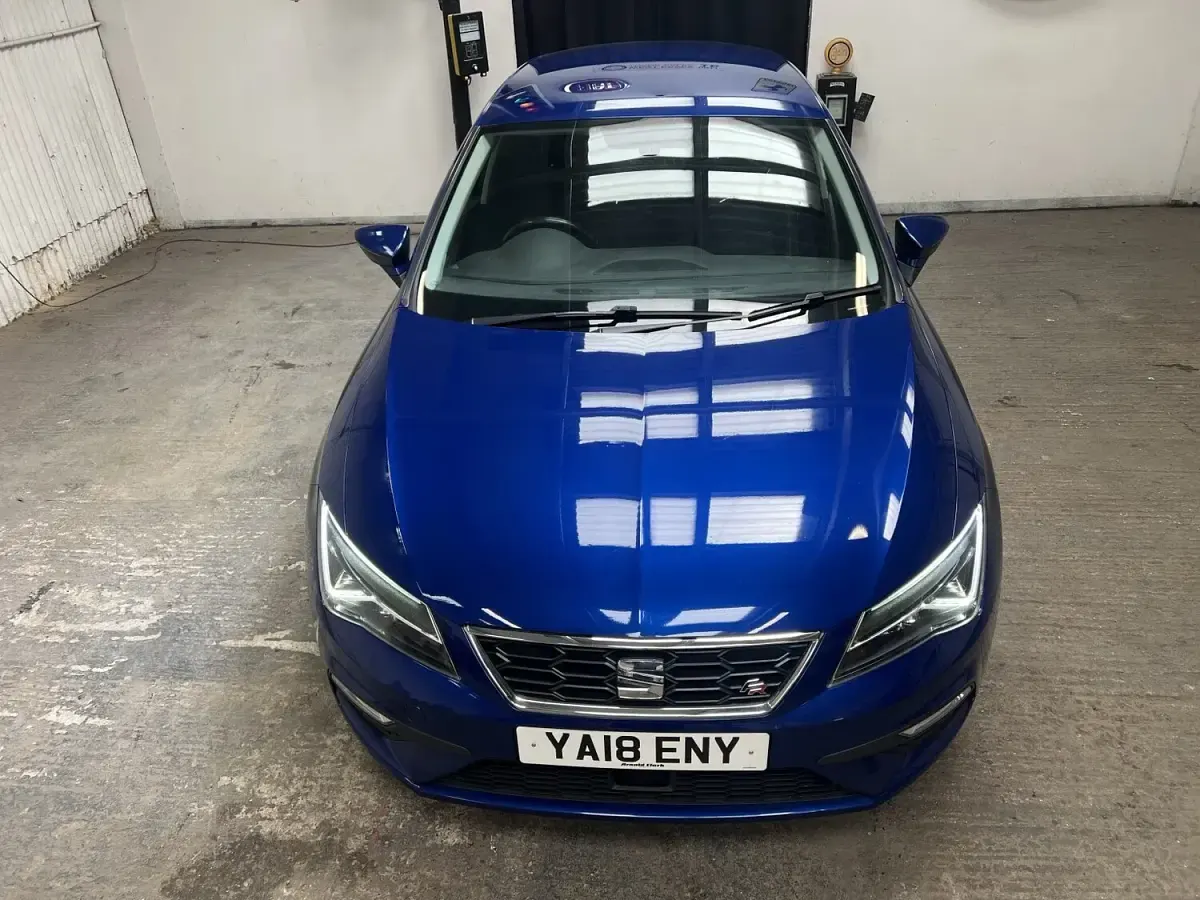 Used Seat Leon FR 125 HP (91 kW) 2018 Blue Hatchback