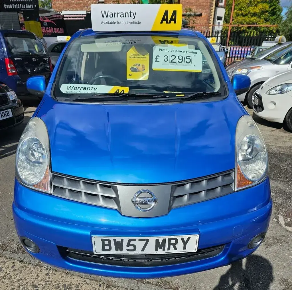 Used Nissan Note Tekna 110 HP (80 kW) 2008 Blue Hatchback