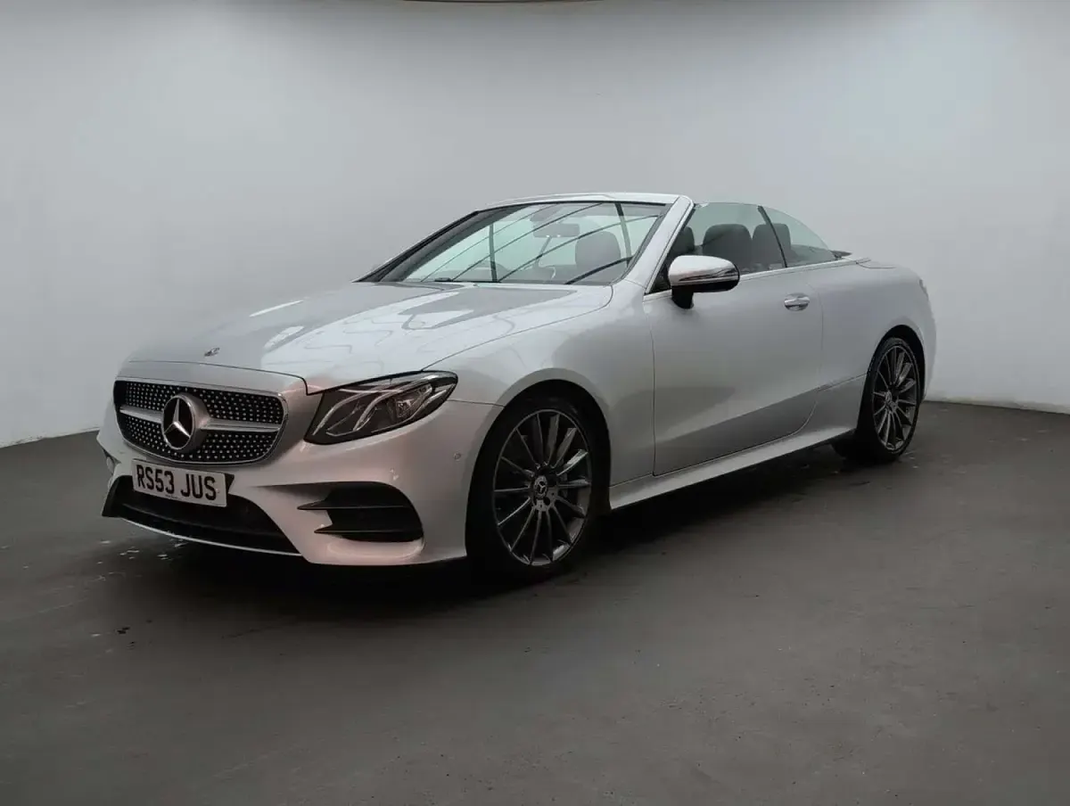 Used Mercedes E300 AMG Line Premium 245 HP (180 kW) 2019 Silver Cabriolet