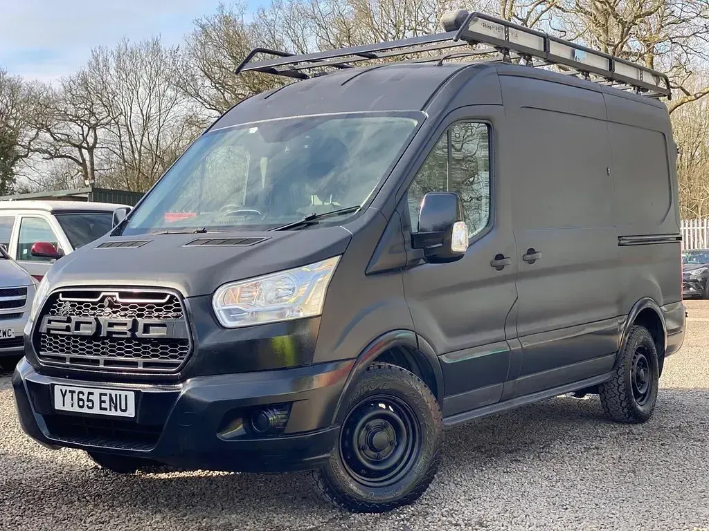 Used Ford Transit 125 HP (91 kW) 2015 Black Van