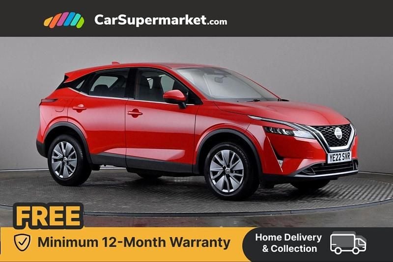 Red Used 2022 Nissan Qashqai Visia SUV | £14,197 (Good price) - Image 1/4