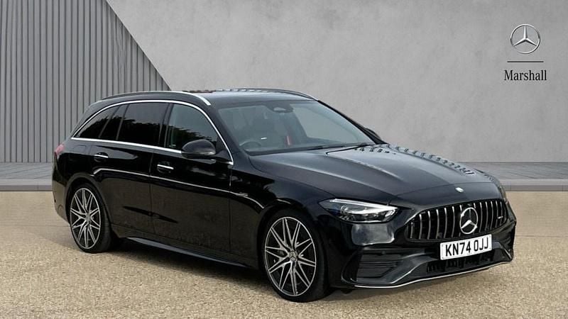 Black Used 2024 Mercedes C43 AMG Premium Plus Estate | £49,795 (Fair price) - Image 1/4