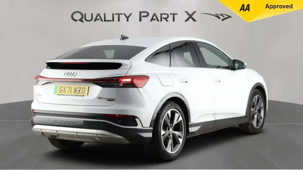 Used Audi Q4 Sportback e-tron S-Line 219 kW (299 HP) 2021 White SUV