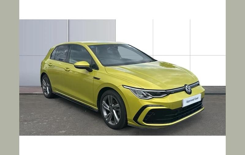 Yellow Used 2021 VW Golf VIII R-line Hatchback | £16,798 (Fair price) - Image 1/4