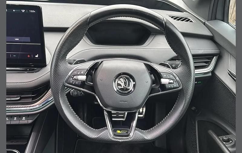 Grey Used 2023 Skoda Enyaq iV vRS SUV | £29,499 (Fair price) - Image 1/4