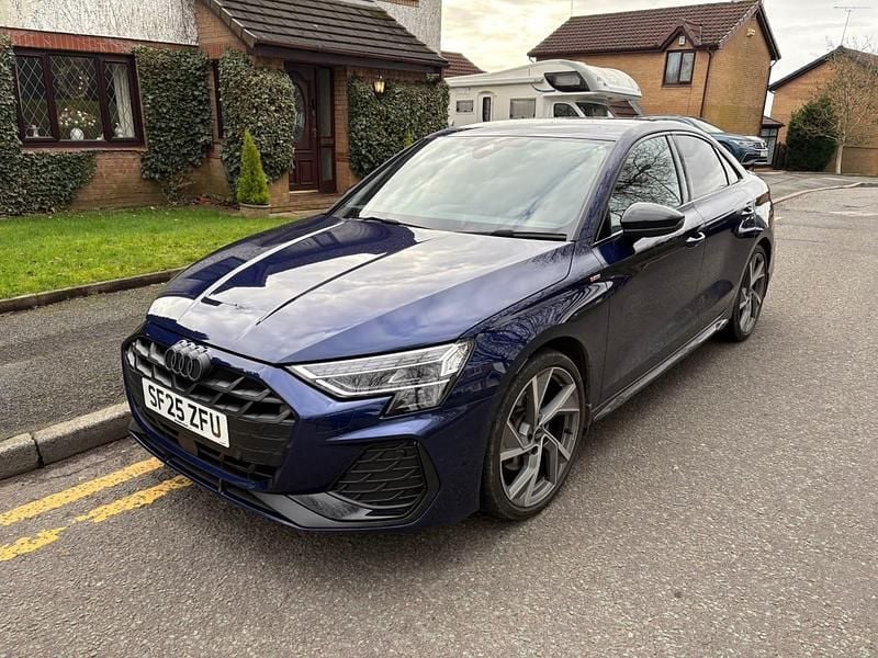 Used Audi A3 Black Edition 150 HP (110 kW) 2025 Blue Sedan