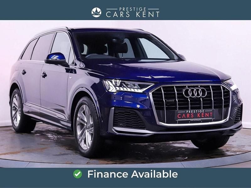 Used Audi Q7 S-Line 340 HP (250 kW) 2022 Blue SUV