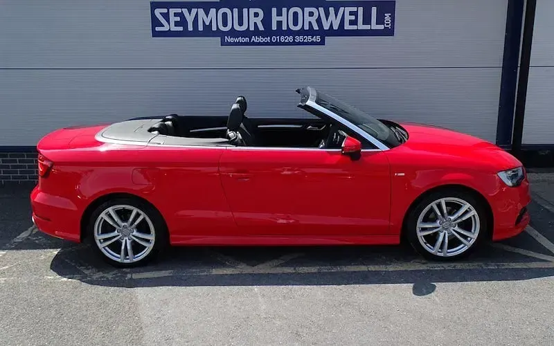 Used Audi A3 Cabriolet S-Line 150 HP (110 kW) 2016 Red Cabriolet