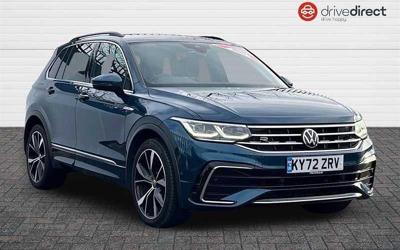 Used VW Tiguan R-line 150 HP (110 kW) 2022 Blue SUV