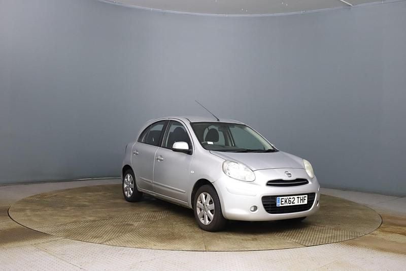 Silver Used 2012 Nissan Micra Acenta Hatchback | £2,995 (Good price) - Image 1/4