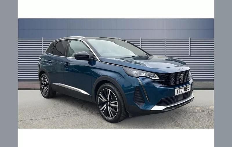 Blue Used 2021 Peugeot 3008 Premium SUV | £19,049 (Fair price) - Image 1/4
