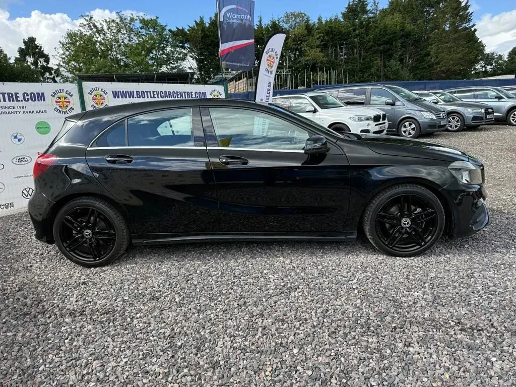 Used Mercedes A200 AMG line 156 HP (114 kW) 2018 Black Hatchback