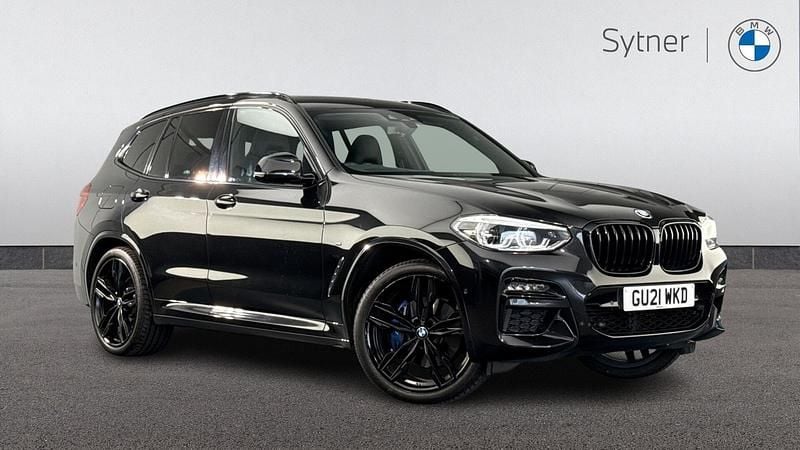 Black Used 2021 BMW X3 M Sport SUV | £34,500 (Good price) - Image 1/4