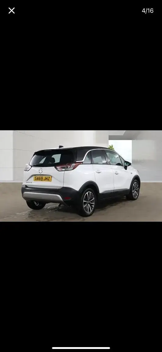 Used Vauxhall Crossland X Elite 83 HP (61 kW) 2019 White SUV