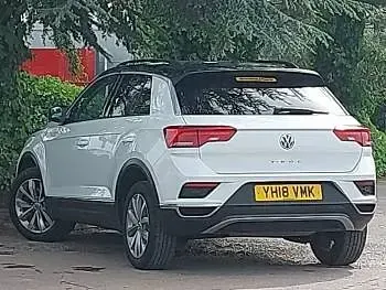 Used VW T-Roc Design 115 HP (84 kW) 2018 White SUV