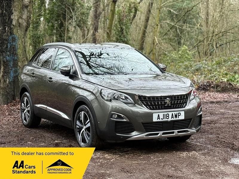 Grey Used 2018 Peugeot 3008 Allure Hatchback | £8,254 (Good price) - Image 1/4