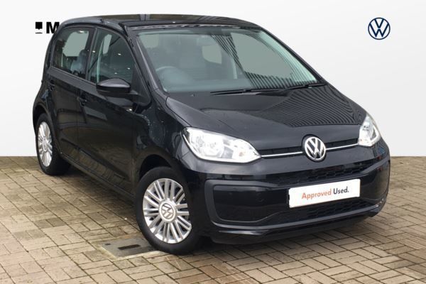 Deep black pearl Used 2018 VW up! move up! Hatchback | £8,752 (Fair price) - Image 1/4