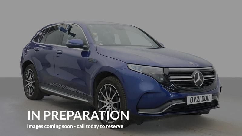 Blue Used 2021 Mercedes EQC400 AMG line SUV | £23,520 (Good price) - Image 1/4