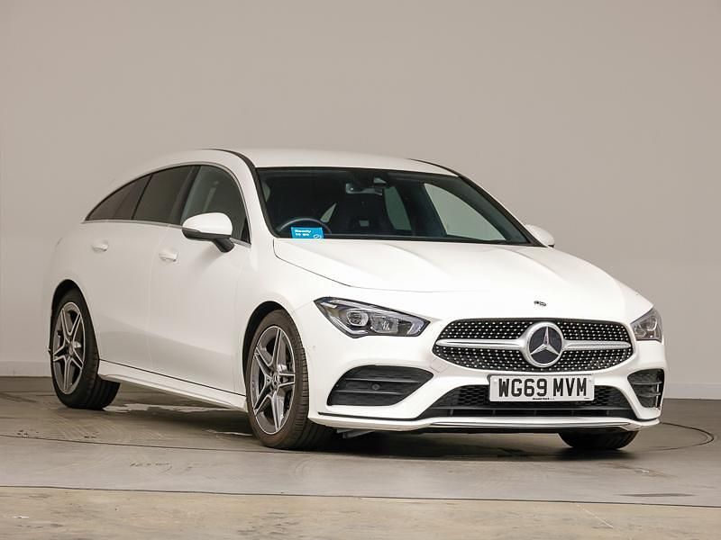White Used 2019 Mercedes CLA200 AMG line Estate | £21,498 (Fair price) - Image 1/4
