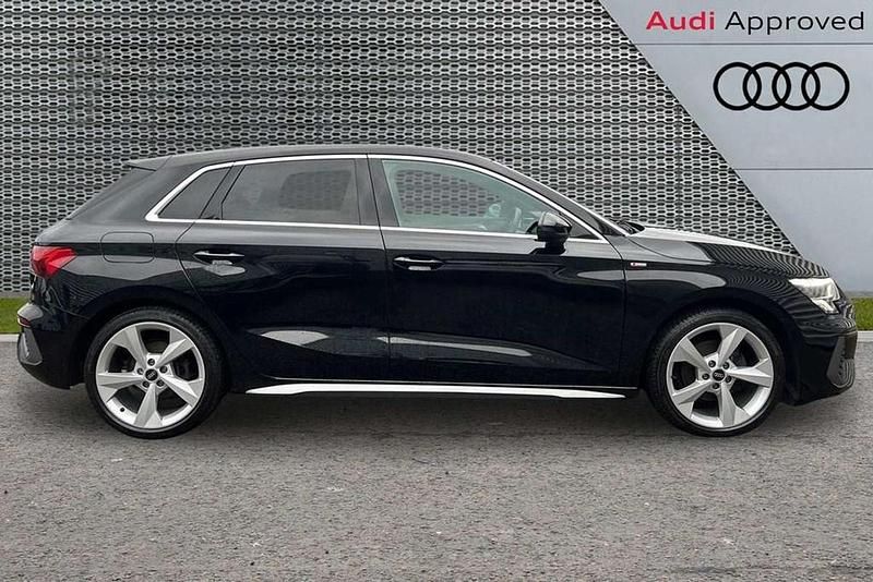 Used Audi A3 S-Line 147 HP (108 kW) 2022 Black Sedan