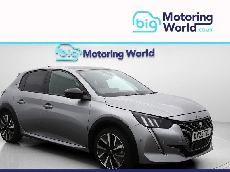 Grey Used 2022 Peugeot e-208 GT Hatchback | £10,600 - Image 1/4