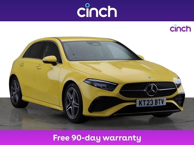 Yellow Used 2023 Mercedes A200 Executive Hatchback | £21,099 (Fair price) - Image 1/3