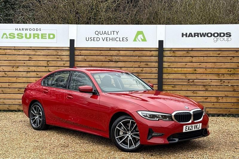 Used BMW 330e Sport Line 2021 Red Sedan