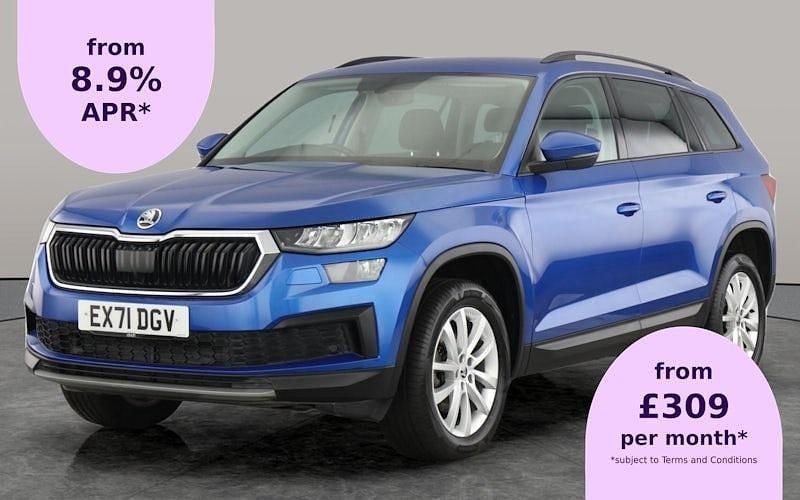 Blue Used 2021 Skoda Kodiaq SE SUV | £21,062 (Fair price) - Image 1/2