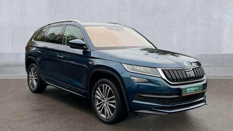 Petrol blue metallic Used 2020 Skoda Kodiaq LAURIN & KLEMENT SUV | £30,490 (Fair price) - Image 1/4
