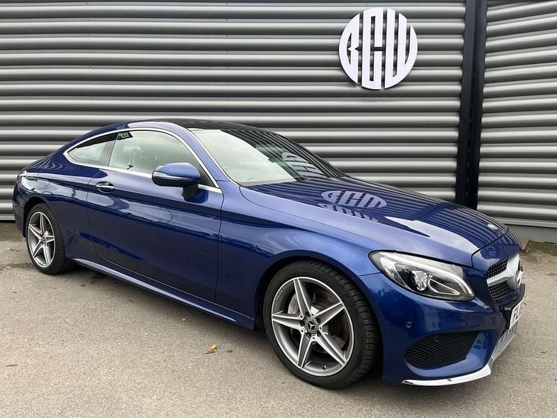 Blue Used 2018 Mercedes C250 AMG Line Premium Plus Coupe | £14,350 (Fair price) - Image 1/4