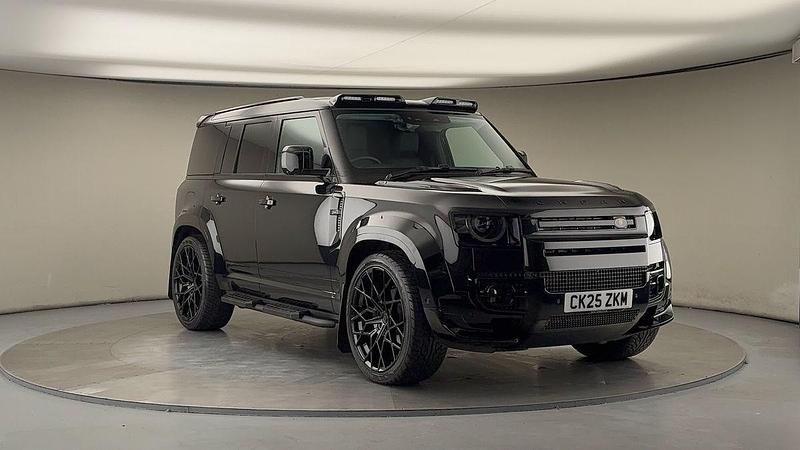 Santorini black Used 2025 Land Rover Defender SE Dynamic SUV | £81,000 - Image 1/4
