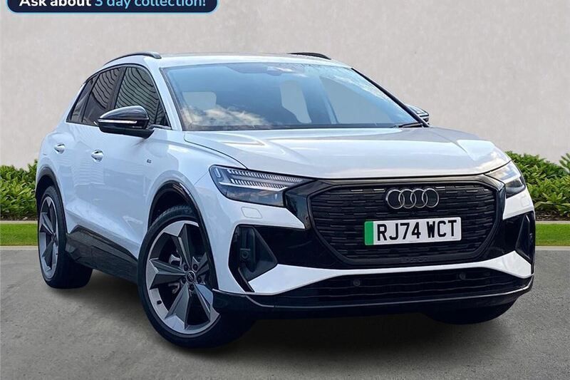 White Used 2025 Audi Q4 e-tron Black Edition SUV | £42,683 - Image 1/4