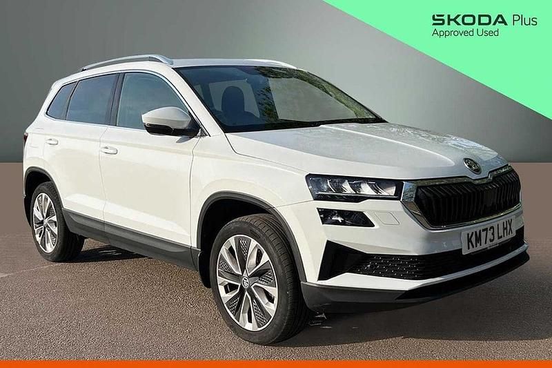 Used Skoda Karoq SE L 116 HP (85 kW) 2023 Moon white metallic SUV