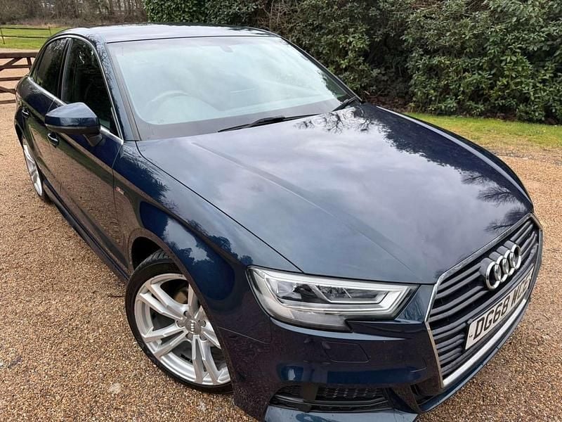 Used Audi A3 S-Line 2018 Blue Sedan