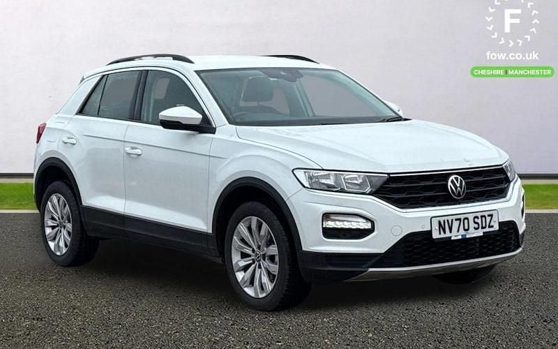 White Used 2021 VW T-Roc SE SUV | £14,599 (Good price) - Image 1/4