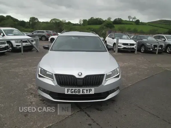 Used Skoda Superb SportLine 150 HP (110 kW) 2018 Silver Estate