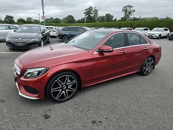 Used Mercedes C200 AMG Line Premium 2015 Red Sedan