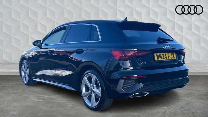 Used Audi A3 Sportback S-Line 110 HP (80 kW) 2024 Black Hatchback