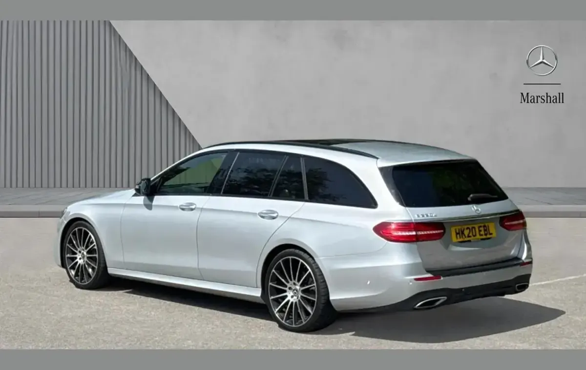 Used Mercedes E220 AMG line 194 HP (142 kW) 2020 Silver Estate