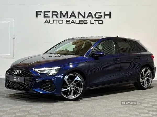 Used Audi A3 S-Line 150 HP (110 kW) 2024 Blue Hatchback