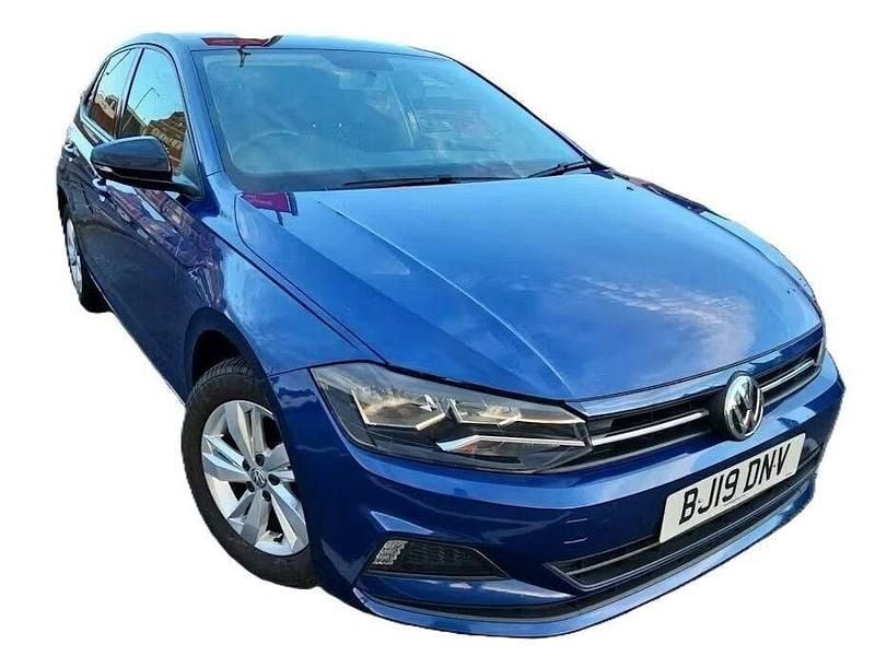 Used VW Polo SE 95 HP (69 kW) 2019 Blue Hatchback