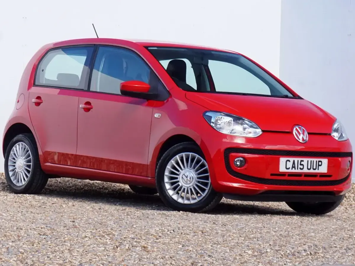 Used VW up! high up! 75 HP (55 kW) 2015 Red Hatchback