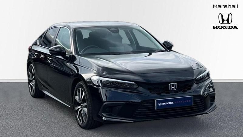 Premium paint crystal black Used 2025 Honda Civic Elegance Hatchback | £25,499 (Good price) - Image 1/4