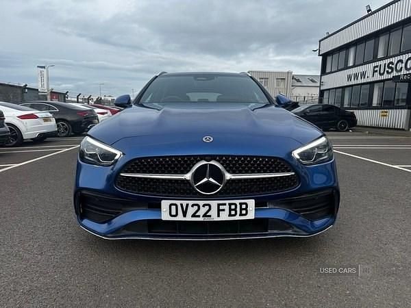 Used Mercedes C200 AMG line 2022 Blue Estate