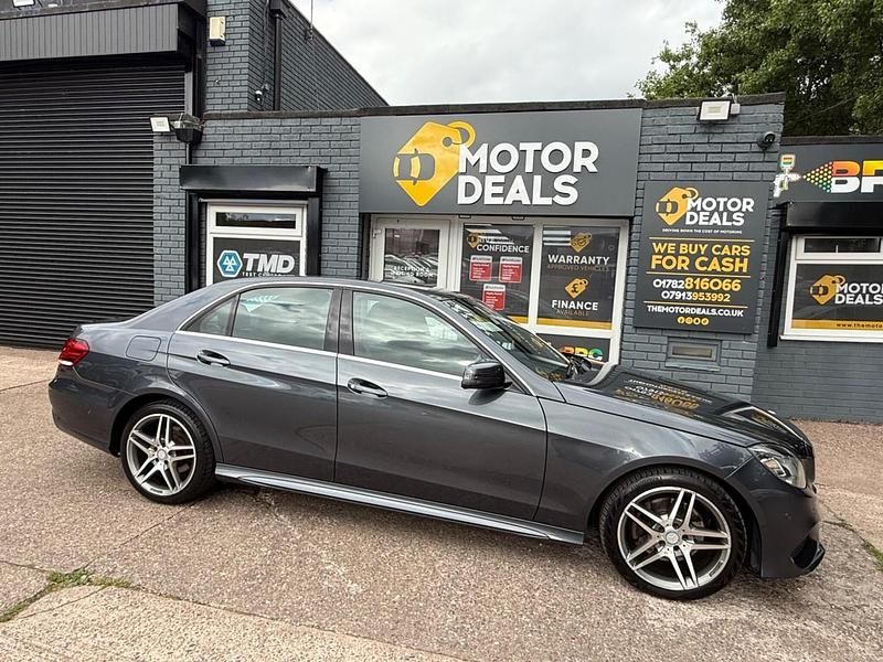 Grey Used 2014 Mercedes E220 AMG line Sedan | £6,395 (Fair price) - Image 1/4