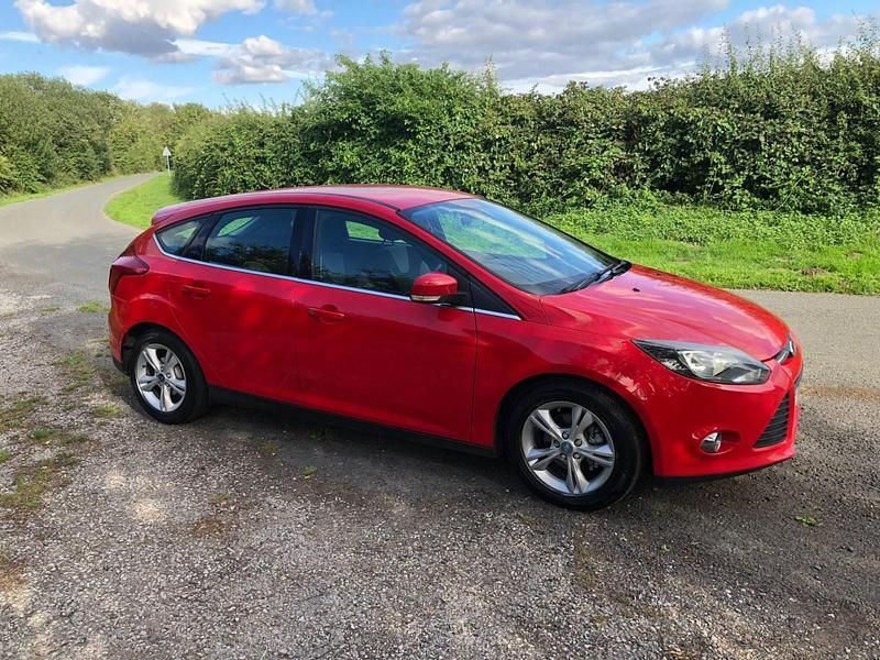 Red Used 2012 Ford Focus Zetec Hatchback | £1,990 (Good price) - Image 1/4