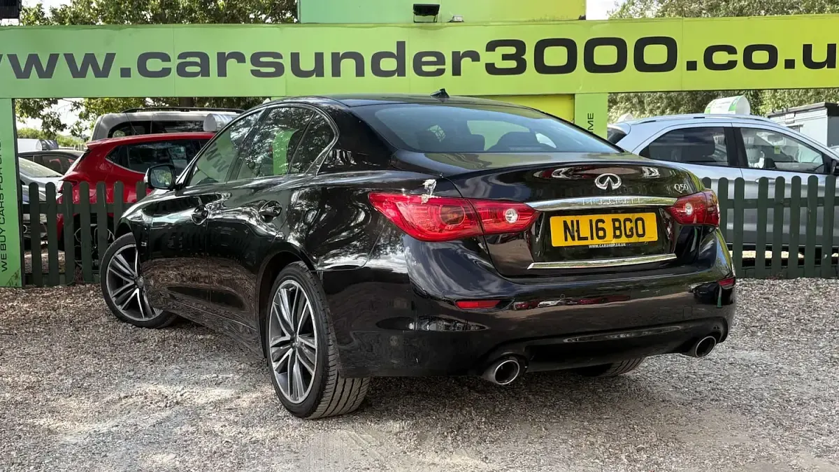 Used Infiniti Q50 Sport Tech 170 HP (125 kW) 2016 Black Sedan