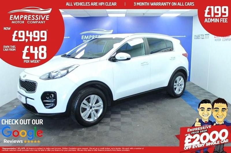 White Used 2016 Kia Sportage SUV | £9,499 (A bit pricey) - Image 1/4